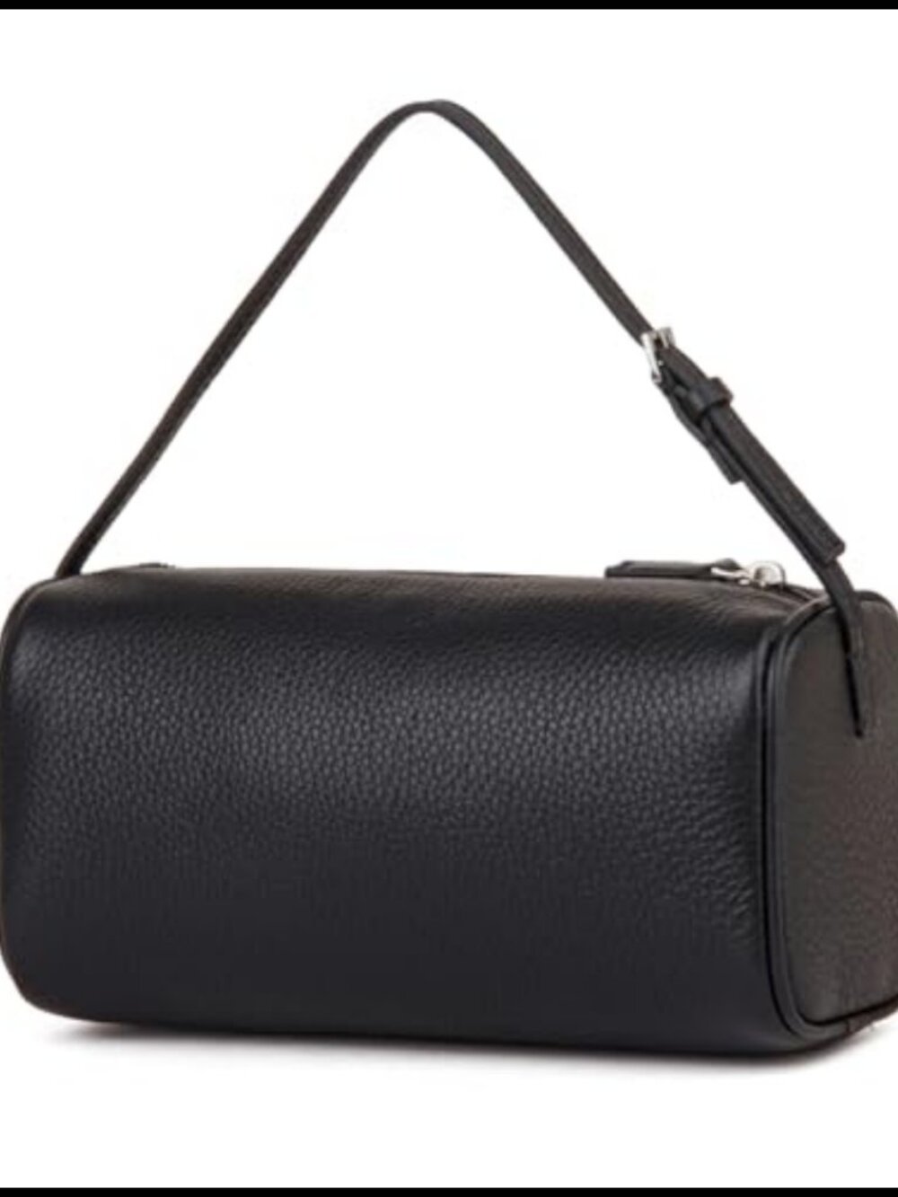 Full-Grained Leather Crossbody Hobo Bag Women Barrel Shoulder Purse